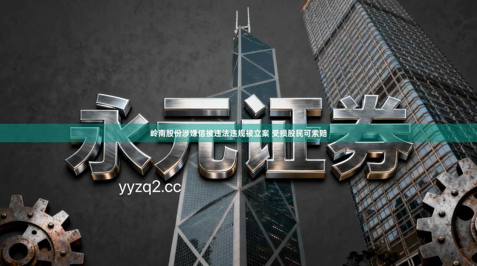 岭南股份涉嫌信披违法违规被立案 受损股民可索赔